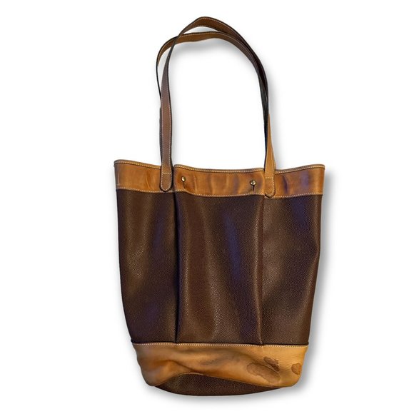 Jean Charles JC De Castelbajac Vintage Leather Bucket Tote Purse RARE - Picture 2 of 12